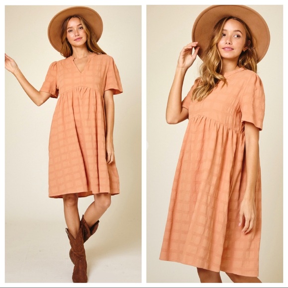 #18 100% Cotton Boho Chic Midi Dress - Picture 4 of 5
